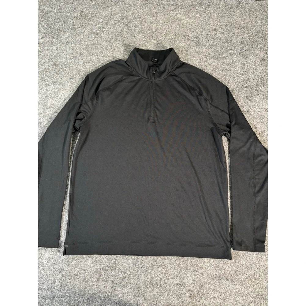 Rhone Men's Large Black 1/4 Zip Performance Pullover Golf Athletic Stretch